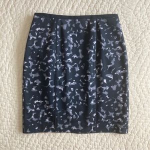 Anne Taylor LOFT Petite Animal Print Pencil Skirt